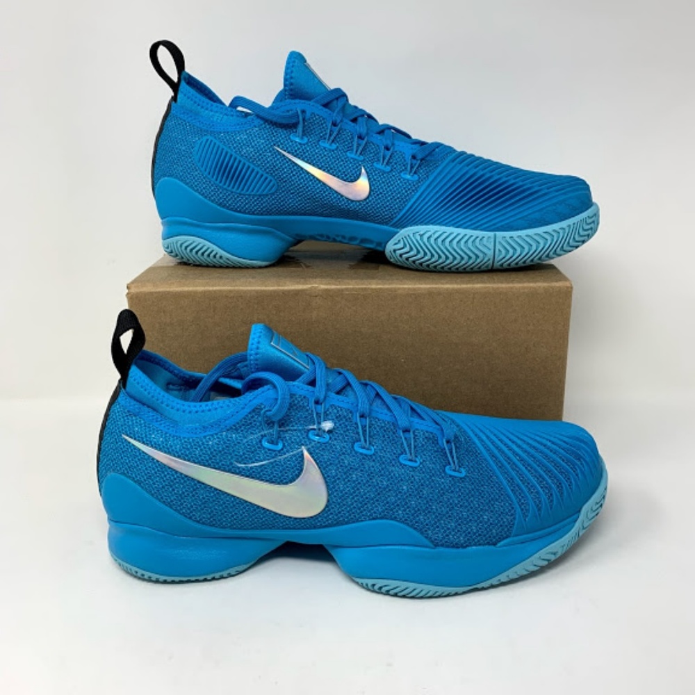 Nike Air Zoom Ultra React HC Blue Fury Tennis Shoe - Picture 2 of 7